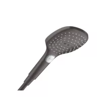   Hansgrohe Raindance Select E 3 funkciós kézizuhany 120 EcoSmart, szálcsiszolt fekete króm 28728340