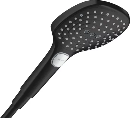 Hansgrohe Raindance Select E 3 funkciós kézizuhany 120 EcoSmart, matt fekete kivitelben