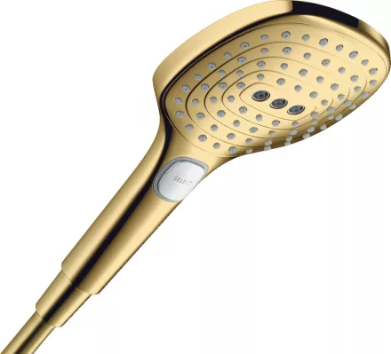 Hansgrohe Raindance Select E 3 funkciós kézizuhany 120 EcoSmart, polírozott arany hatású kivitelben