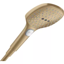Hansgrohe Raindance Select E 3 funkciós kézizuhany 120 EcoSmart+, szálcsiszolt bronz kivitelben