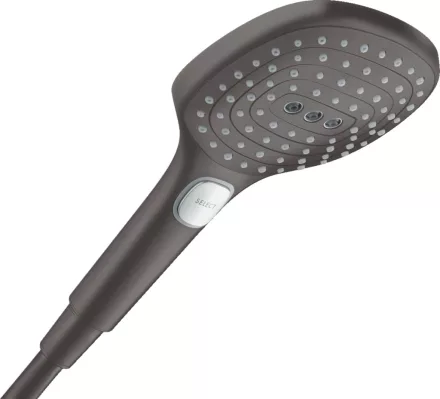 Hansgrohe Raindance Select E 3 funkciós kézizuhany 120 EcoSmart+, szálcsiszolt fekete króm kivitelben
