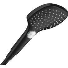Hansgrohe Raindance Select E 3 funkciós kézizuhany 120 EcoSmart+, matt fekete kivitelben