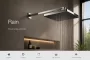 Hansgrohe Activera Q állítható dőlésszögű EcoSmart esőztető fejzuhany 295 mm, króm kivitelben.