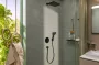 Hansgrohe Activera Q Állítható dőlésszögű esőztető EcoSmart fejzuhany 295 zuhanykar nélkül, matt fekete 28738670