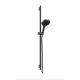 Hansgrohe Rainfinity Zuhanyszett 130, 3 jet, S Puro 90 cm-es zuhanyrúddal, szálcsiszolt fekete króm 28744340