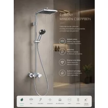 Hansgrohe Activera Q zuhanyrendszer Varia egykaros csapteleppel és 2jet zuhanyszettel, króm kivitelben.