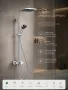 Hansgrohe Activera Q zuhanyrendszer Varia egykaros csapteleppel és 2jet zuhanyszettel, króm kivitelben.