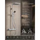 Hansgrohe Activera Q zuhanyrendszer EcoSmart Fine zuhanytermosztáttal és zuhanyszettel, króm kivitelben.