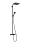 Hansgrohe Activera Q zuhanyrendszer Ecostat Fine termosztátos kádtöltő csapteleppel EcoSmart, matt fekete 28753670