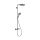 Hansgrohe Raindance S egy funkciós zuhanyrendszer 240 Ecostat Comfort termosztát EcoSmart, szálcsiszolt fekete/króm 28823340