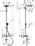 Hansgrohe Activera S zuhanyrendszer 240 Ecostat Fine kádtermosztáttal EcoSmart, króm 28871000