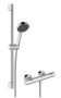 Hansgrohe Activera Select S EcoStat Fine termosztát 2 funkciós kézizuhannyal és zuhanyrúddal EcoSmart, króm 28876000
