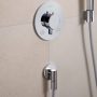 Hansgrohe FixFit Fine S fali csatlakozó visszacsapó szeleppel, króm 28882000