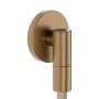 Hansgrohe FixFit Fine S fali csatlakozó visszacsapó szeleppel, szálcsiszolt bronz 28882140