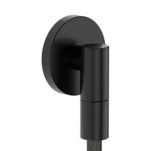   Hansgrohe FixFit Fine S fali csatlakozó visszacsapó szeleppel, szálcsiszolt fekete/króm 28882340