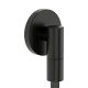 Hansgrohe FixFit Fine S fali csatlakozó visszacsapó szeleppel, szálcsiszolt fekete/króm 28882340