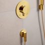 Hansgrohe FixFit Fine S fali csatlakozó visszacsapó szeleppel, polírozott arany hatású 28882990