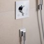 Hansgrohe FixFit Fine E fali csatlakozó visszacsapó szeleppel, króm 28883000