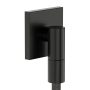 Hansgrohe FixFit Fine E fali csatlakozó visszacsapó szeleppel, szálcsiszolt fekete/króm 28883340