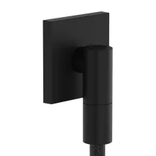   Hansgrohe FixFit Fine E fali csatlakozó visszacsapó szeleppel, matt fekete 28883670