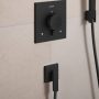 Hansgrohe FixFit Fine E fali csatlakozó visszacsapó szeleppel, matt fekete 28883670