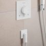Hansgrohe FixFit Fine E fali csatlakozó visszacsapó szeleppel, matt fehér 28883700