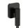 Hansgrohe FixFit Fine Q fali csatlakozó visszacsapó szeleppel, szálcsiszolt fekete/króm 28884340