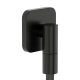 Hansgrohe FixFit Fine Q fali csatlakozó visszacsapó szeleppel, szálcsiszolt fekete/króm 28884340