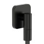 Hansgrohe FixFit Fine Q fali csatlakozó visszacsapó szeleppel, szálcsiszolt fekete/króm 28884340