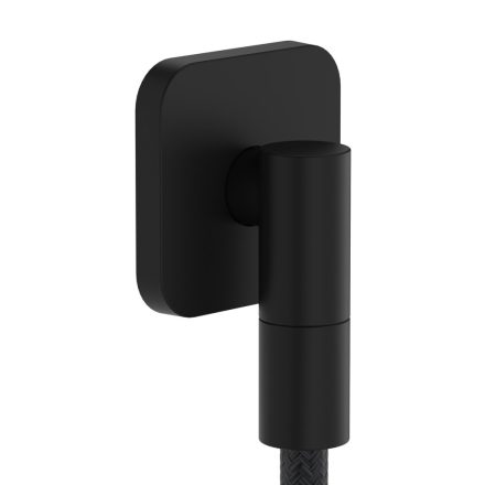 Hansgrohe FixFit Fine Q fali csatlakozó visszacsapó szeleppel, matt fekete 28884670