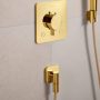 Hansgrohe FixFit Fine Q fali csatlakozó visszacsapó szeleppel, polírozott arany hatású 28884990
