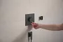 Hansgrohe Porter Fine fix zuhanytartó, szálcsiszolt fekete/króm 28885340