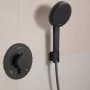 Hansgrohe Porter Fine fix zuhanytartó, szálcsiszolt fekete/króm 28885340