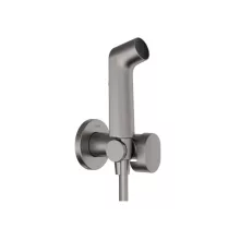   Hansgrohe falba süllyesztett hidegvizes bidé kézizuhany szett EcoSmart, szálcsiszolt fekete/króm 29230340
