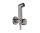 Hansgrohe falba süllyesztett hidegvizes bidé kézizuhany szett EcoSmart, szálcsiszolt fekete/króm 29230340