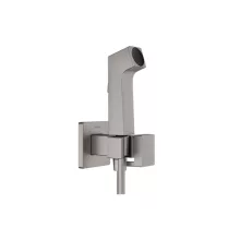   Hansgrohe falba süllyesztett hidegvizes bidé kézizuhany szett EcoSmart, szálcsiszolt fekete/króm 29231340