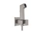 Hansgrohe falba süllyesztett hidegvizes bidé kézizuhany szett EcoSmart, szálcsiszolt fekete/króm 29231340