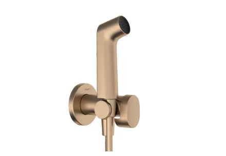 Hansgrohe falba süllyesztett melegvizes bidé kézizuhany szett EcoSmart, szálcsiszolt bronz 29232140