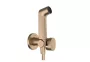 Hansgrohe falba süllyesztett melegvizes bidé kézizuhany szett EcoSmart, szálcsiszolt bronz 29232140