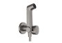 Hansgrohe falba süllyesztett melegvizes bidé kézizuhany szett EcoSmart, szálcsiszolt fekete króm 29232340