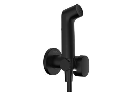 Hansgrohe falba süllyesztett melegvizes bidé kézizuhany szett EcoSmart, matt fekete 29232670