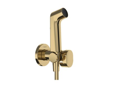 Hansgrohe falba süllyesztett melegvizes bidé kézizuhany szett EcoSmart, polírozott arany hatású 29232990