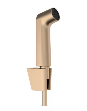 Hansgrohe bidé kézizuhany zuhanytartóval és zuhanytömlővel EcoSmart, szálcsiszolt bronz 29238140