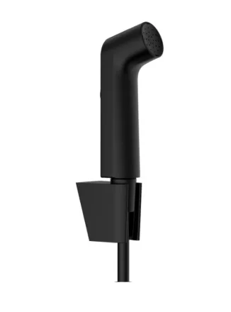 Hansgrohe bidé kézizuhany zuhanytartóval és zuhanytömlővel EcoSmart, matt fekete 29238670