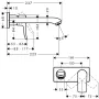 Hansgrohe Metris falsík alatti mosdócsaptelep 31086000