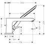 Hansgrohe Metris 3-lyukú kádcsaptelep 31190000