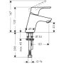 Hansgrohe Focus mosdócsaptelep 70 Push-Open lefolyógarnitúrával 31604000