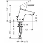 Hansgrohe Focus 70 mosdócsaptelep lánccal 31732000