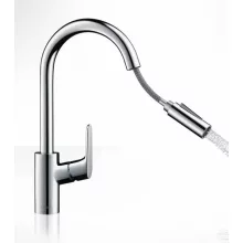   Hansgrohe Focus M41 mosogató csaptelep kihúzható kifolyóval, króm 31815000