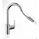 Hansgrohe Focus M41 mosogató csaptelep kihúzható kifolyóval, króm 31815000